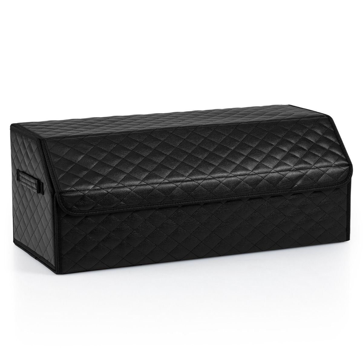 Coast Faltbarer Kofferraum-Organizer – Mit Deckel – Anpassbare Fächer – Schwarz 30 x 69 x 27,5 cm