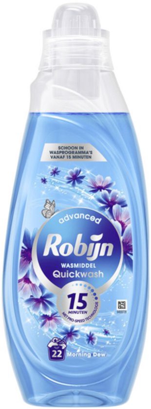 Robijn Advanced Quickwash Flüssigwaschmittel Morning Dew 22 Waschgänge 837 ml