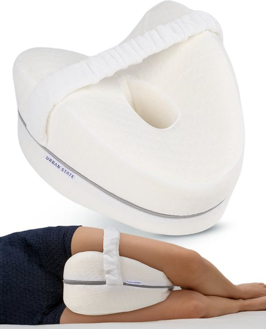 Urban State Orthopädisches Kniekissen - Ergonomisches Beinkissen - Haltungskorrektur - Seitenschläferkissen