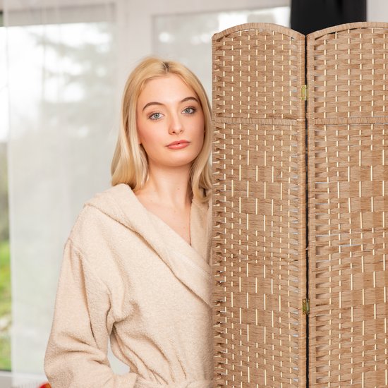 Raumteiler – 170 x 241 cm – zusammenklappbar – 6-teilig – Holz – Papier