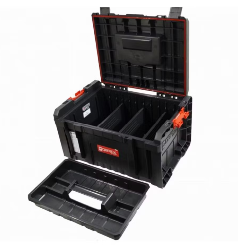 Qbrick System Pro Schubladenset auf Rädern - 2 Schubladenfächer, 61 x 44 x 33 cm, Schwarz