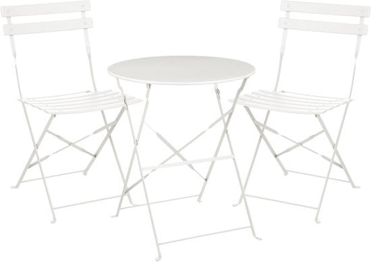 Mica Decorations Laurence Bistro-Set - 3er-Set - Metall - Weiß