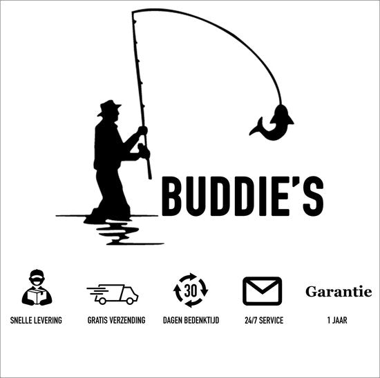 BUDDIE'S® Feedboat - 3KG Nutzlast - 2 Feeders - Beleuchtung - 500 Meter Reichweite - Aufbewahrungstasche - Feedboat Karpfen - Köderboot - Karpfenangeln