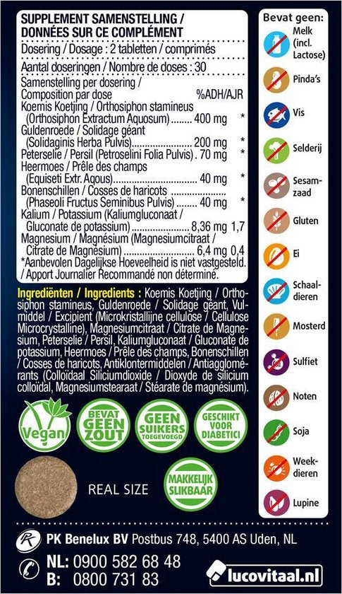 Lucovitaal Moisture Balance Tabletten Nahrungsergänzungsmittel - 60 Tabletten