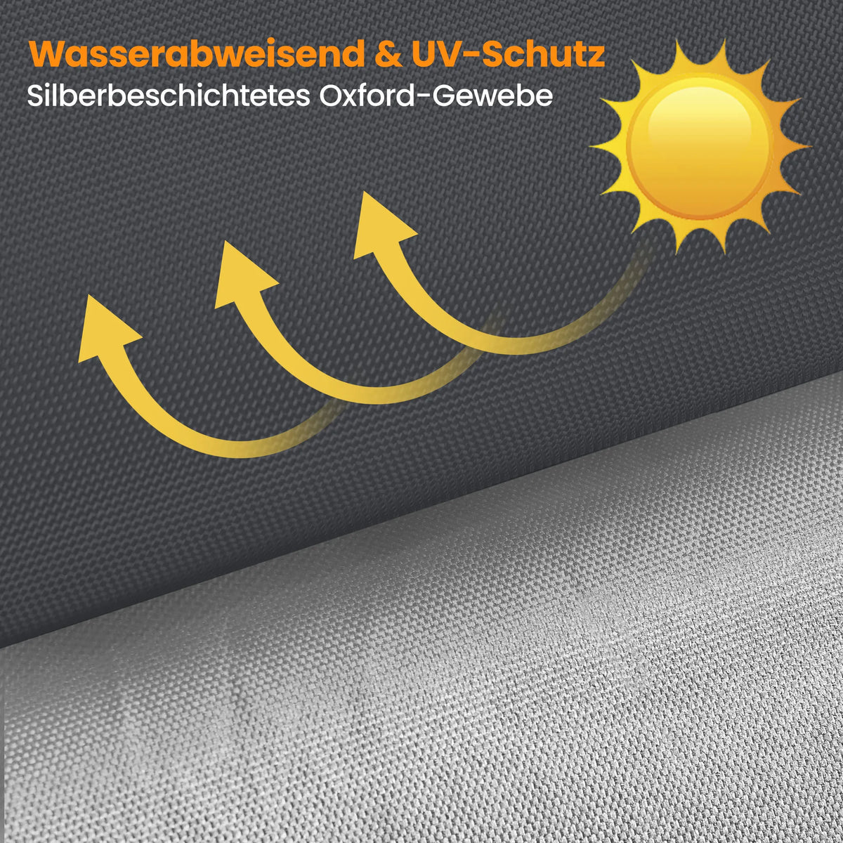 Yaheetech Faltpavillon 3 x 3 m – Verstellbar von 267 bis 287 cm – 4 Seitenwände – UV-Schutz 50+ – Wasserdicht – Dunkelgrau