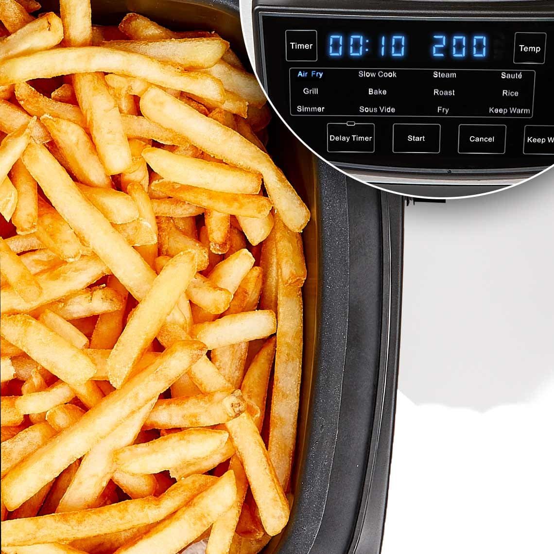 PowerXL MultiCooker 12-in-1-Multikocher – Ersetzt 12 Küchengeräte – Inklusive Rezeptbuch – Leicht zu reinigen
