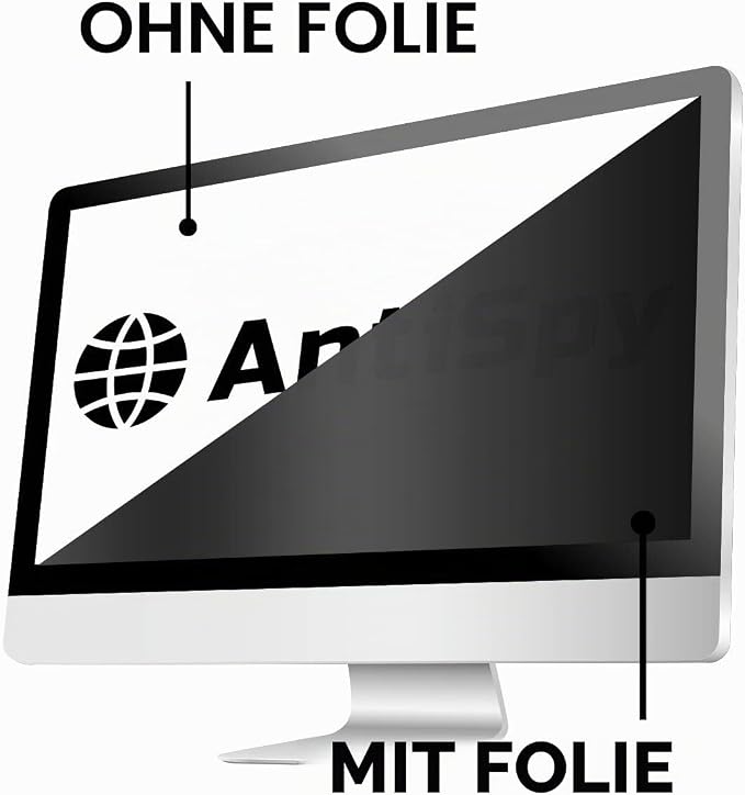 Cobus Privacy Screen Filter Monitor – Anti-Spy-Bildschirmfolie – 30°-Datenschutz – kratz- und fingerabdruckbeständig