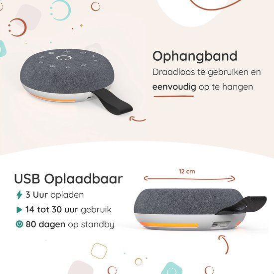 Numsy Move White Noise Machine Baby - Weißes Rauschen Maschine