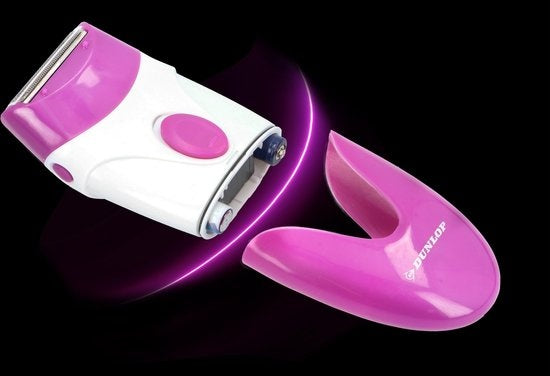 Dunlop Ladyshave - Rasierer für Frauen - Abgerundeter Rasierer - Batteriebetrieben (2xAAA exkl.)