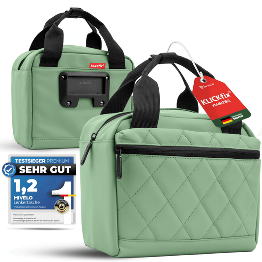 MIVELO - Lenker Fahrradtasche - Wasserabweisend - 7 Liter - Mint