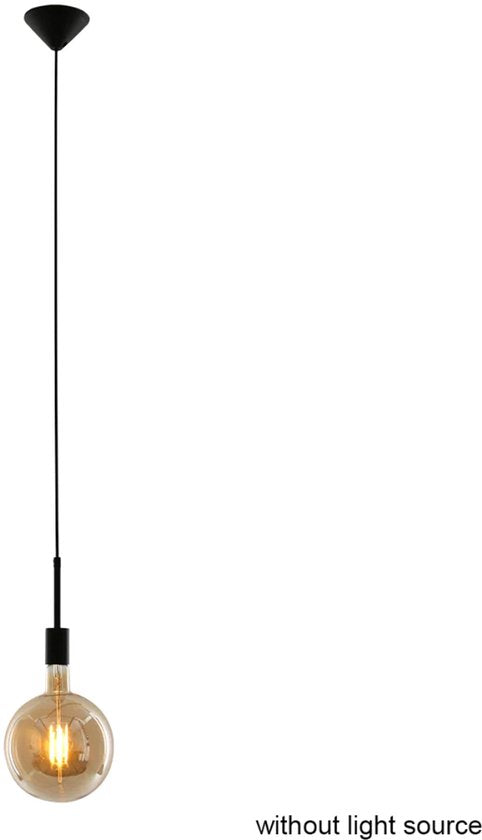Hängeleuchte Minimalics 2701ZW Schwarz – Höhenverstellbar (42–170 cm) – Kunststoff, Metall – Mexlite