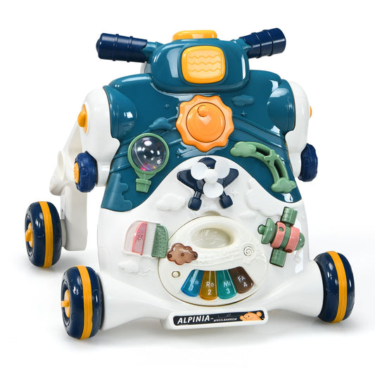 Coast 3-in-1 Kinderwagen mit Musik, Licht und Spielbrett - Dunkelblau - 56 x 46 x 46 cm