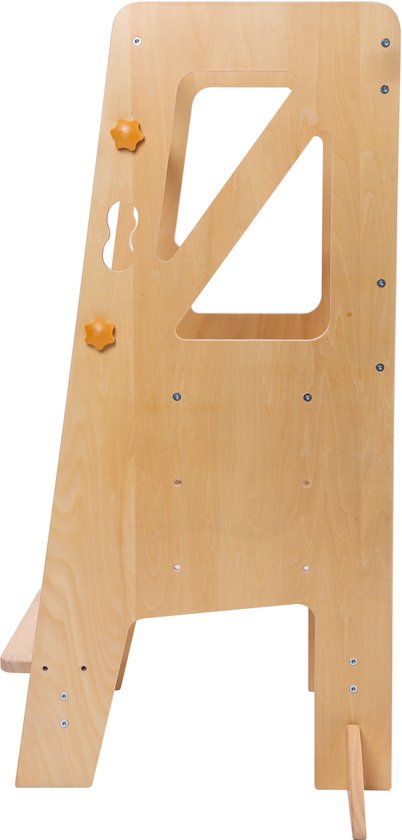 Sunny Liv Lern-Turm „Naturel“ – Montessori-inspiriertes Küchenhilfsmittel aus Holz – Verstellbarer Kinder-Küchenturm – Sicheres und pädagogisches Spielzeug
