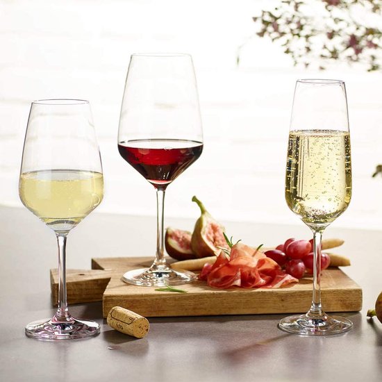 vivo by Villeroy & Boch Group - Voice Basic, Rotweinglas-Set, 4-teilig, 497 ml, Kristallglas