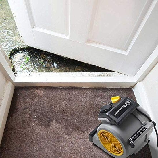 Air Mover-Ventilator, 124 Watt, mit 3 Geschwindigkeitsstufen – Teppichtrockner, Tischventilator, leise Kühlung und Belüftung