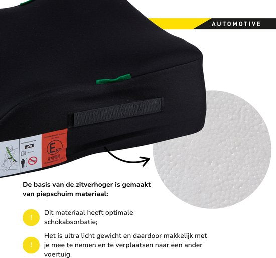 Dunlop Kindersitz Schwarz – Sitzerhöhung – Autositz – Sitzerhöhung für das Auto – Kinder – Autokindersitz – Sitzerhöhung für das Auto