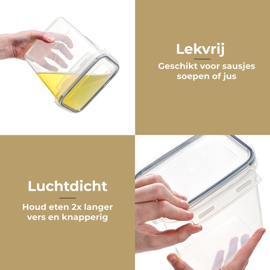 Stosh Food Storage Jars - Vorratsgläser - Bonbonglas - 16 Stück - BPA frei - Kunststoff