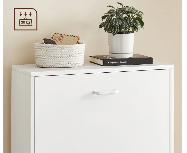 Home & Comfort Stilvoller und kompakter Schuhschrank mit 2 Schubladen