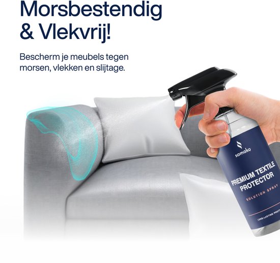 Samako - Imprägnierspray für Möbelstoffe - Schutzbeschichtung - Textile Protector - Textilpflege-Set - Imprägnierspray