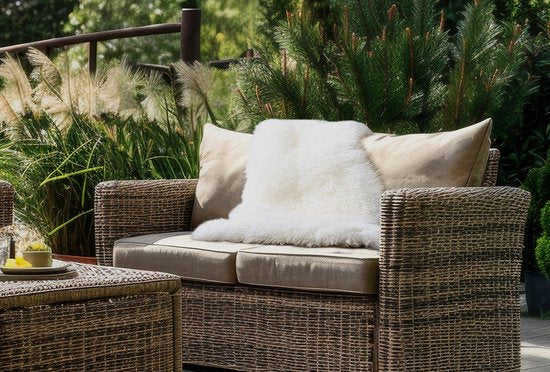 Home&Comfort Schafsfell - Creme - 90x60 cm - Weiches & warmes Schafsfell