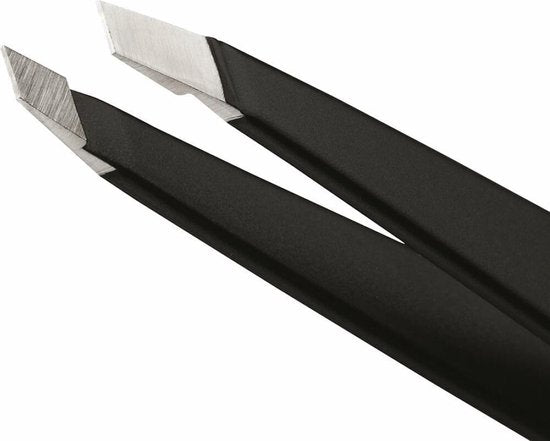 Tweezerman Slant Pinzette Midnight Sky – Augenbrauenpinzette – Professionelle Präzisionspinzette mit schräger Spitze – Zum Zupfen und Entfernen von Härchen – Edelstahl – Geeignet für feine und krause Haare – Augenbrauenpinzette