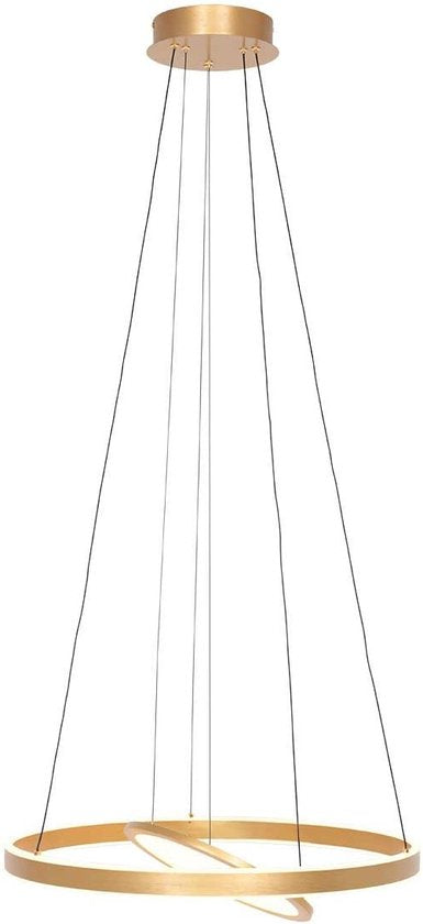 Steinhauer - Pendelleuchte - Ringlux - gold - Glas Metall - Ø 60cm - LED - 3514GO