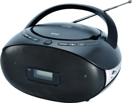 Denver Wireless Boombox - CD-Funktion & FM Radio - AUX-Anschluss - TC29 - Schwarz