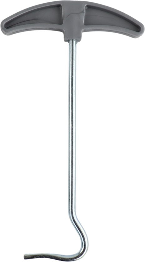9-teiliges Camping-Set – Hammer – Heringe – Seil – Heringzieher – Camping – Campingplatz – Metall