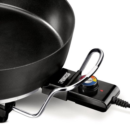 Princess 162367 XL Snackpfanne – Elektrische Snackpfanne – Mit Deckel – Einstellbarer Thermostat – 1800 W – Leistungsstarkes Doppelheizelement – Groß – 5,4 Liter – 1,5 Meter langes Kabel