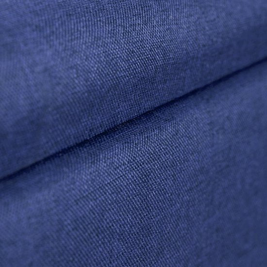 Bank mit Stauraum - 39,5 x 79,5 x 39,5 cm - Kissen - Holzbeine - Flurbank - blau