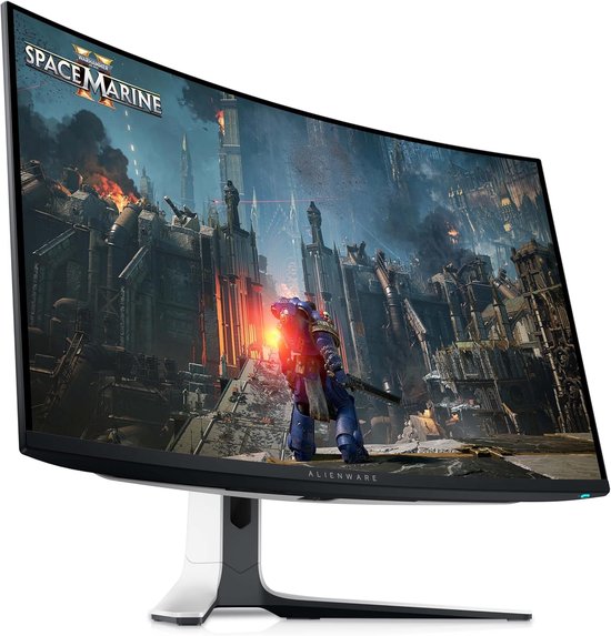 Alienware AW3225QF – 4K-OLED-Gaming-Monitor mit gebogenem Bildschirm – 1800r-Krümmung – 240 Hz – PS5-kompatibel – 32 Zoll
