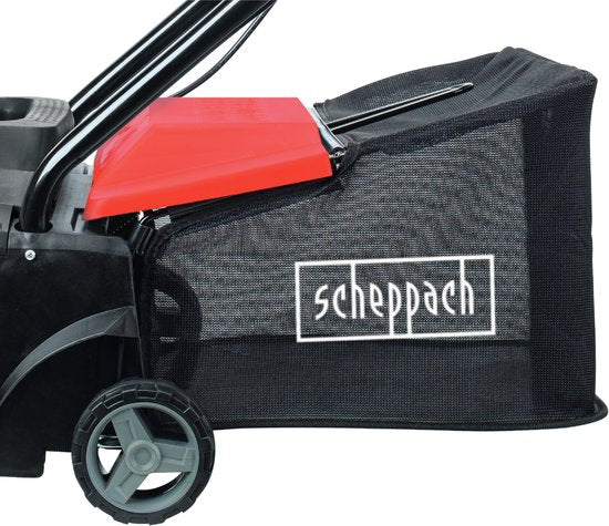 Scheppach Elektrischer Vertikutierer & Belüfter SC32 – 1500 W – 32 cm Arbeitsbreite und bis zu 12 mm Arbeitstiefe – für Rasenflächen bis zu 500 m²