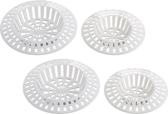 Wenko Abtropfsieb 6/7 cm, Kunststoff, weiß, 4 Stück
