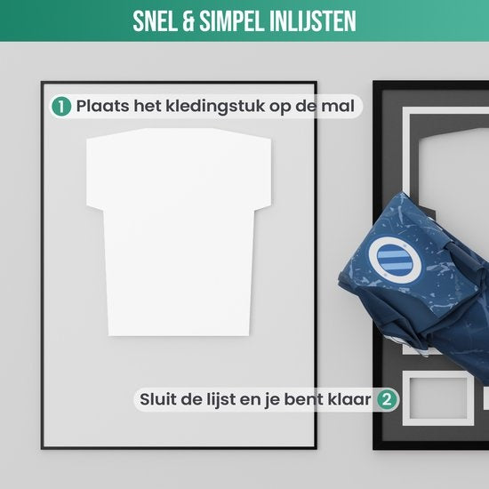 Avalo Bilderrahmen Aluminium - Einrahmung Fußballtrikot - 3D Box Frame - 60x80 CM - Schwarz - Tiefer Rahmen - Einrahmung Trikot im Bilderrahmen