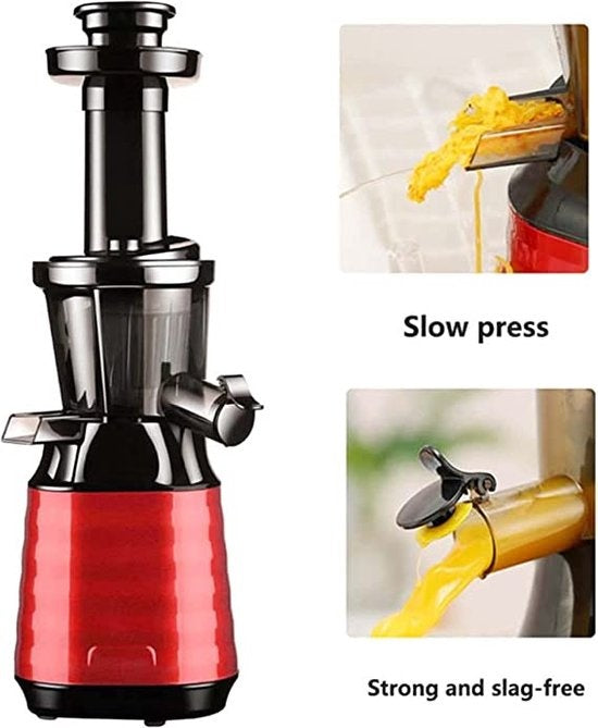 Fuegobird Slowjuicer - Für Obst und Gemüse - 800ml - Rot