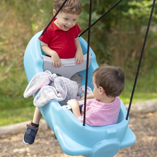 Step2 Rocket Swing for Two – Raketenschaukel für zwei Personen – Verstellbare Hüftgurte