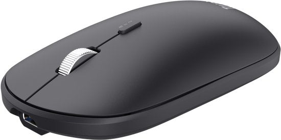 Trust Lyra – Kabellose Tastatur und Maus – Multi-Connect – Wiederaufladbar – AZERTY BE – Schwarz