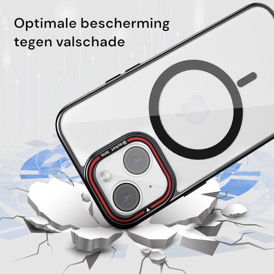 Tasche passend für iPhone 15 Plus Case - Mit 2 Displayschutzfolien - MagSafe Case - Mit Ständer