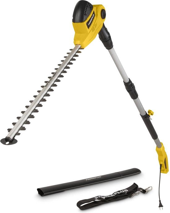Powerplus Elektrische Teleskop-Heckenschere POWXG2044 – Elektrische Heckenschere mit 550 W, 550 mm lange Klinge