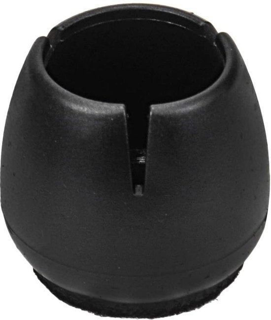 Stuhlbeinschoner Bodenschoner Ø12-16 mm - Stuhlbeinkappen Möbelkappen 24 Stück - Runde Stuhlkappen Bodenschoner Stühle - Schwarz