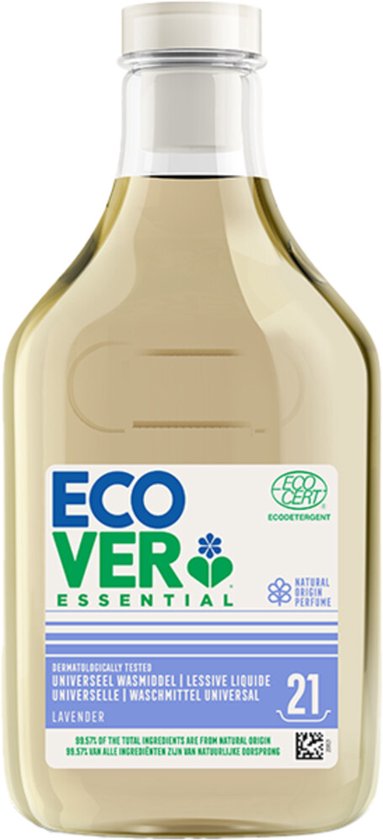 Ecover – Flüssigwaschmittel Lavendel – 6 x 750 ml – Vorteilspackung