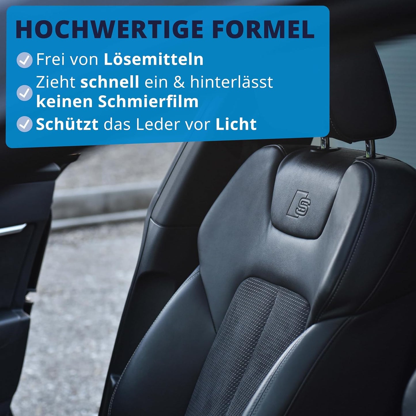 Licargo – Lederreinigungsschaum für Autos – für glattes Leder und Kunstleder – 200 ml