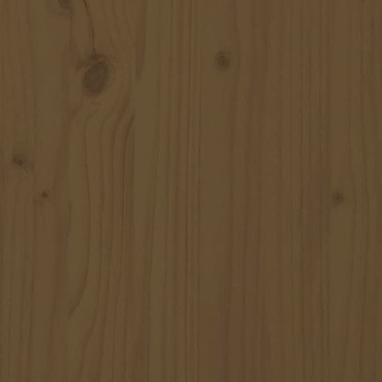 vidaXL - Bettrahmen - massiv - Kiefernholz - honigbraun - 90x200 - cm