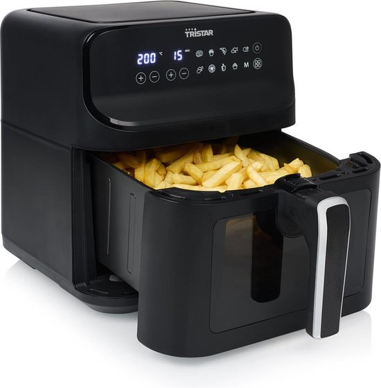 Tristar FR-9037 – Airfryer XXL – 6,2 l – Mit Sichtfenster – 10 Garprogramme – PFAS-frei
