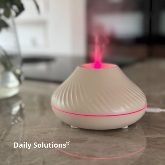Daily Solutions® Aroma Diffusor - Duft und Farbe - Luftbefeuchter - Aroma Diffusoren - Vernebler - Duft Diffusor - Wohltuende Atmosphäre - Weiß