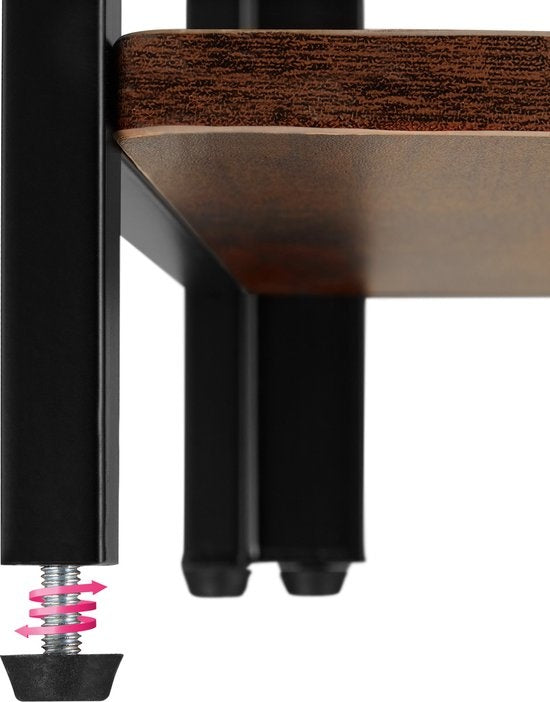 tectake - Eckschrank Castlebar 30x30x150cm - dunkelbraun - 404771