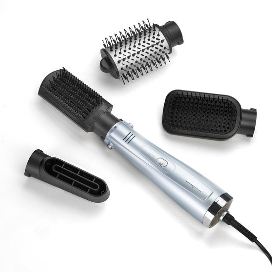 BaByliss Hydro Fusion 4-in-1-Föhnbürste AS774E – 1000 W – Doppel-Ionen-System – Multistyler mit 4 Aufsätzen – Coolshot