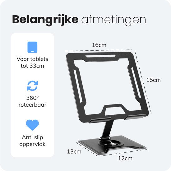 Luft Tablet-Halter - Bis zu 13 Zoll - Tablet-Ständer - iPad-Halter - Samsung Tablet - Stativ