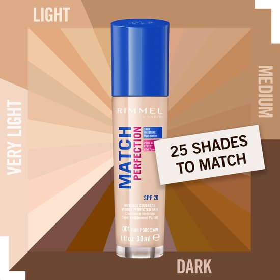 Rimmel Match Perfection Foundation – 101 Classic Ivory