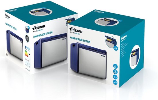Tristar KB-7245 Elektrische Kühlbox – 230 V – 41 l – Blau/Silber